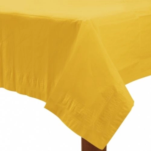 Sárga papír asztalterítő 137 x 274 cm
