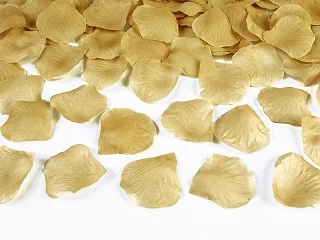 Arany színű rózsaszirom - 100 db / csomag