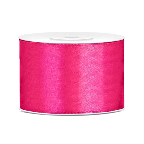 Sötét pink színű szatén szalag - 50 mm x 25 m