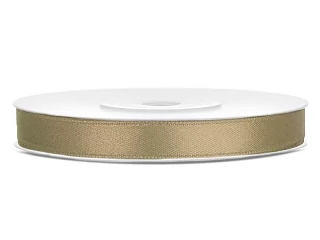 Capuccino barna színű szatén szalag - 6 mm x 25 m