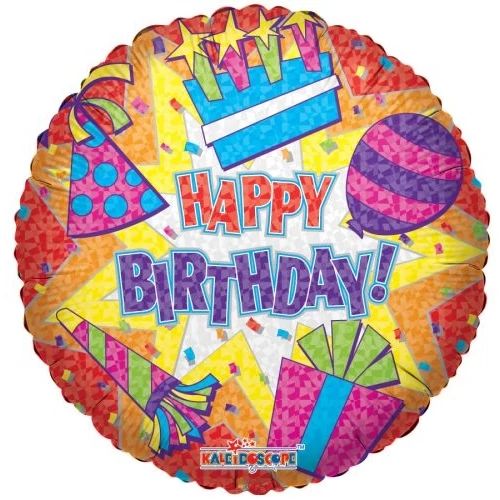 SuperShape - Happy Birthday Party fólia lufi