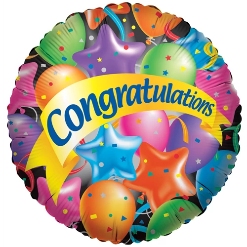 SuperShape - Congratulations fólia lufi