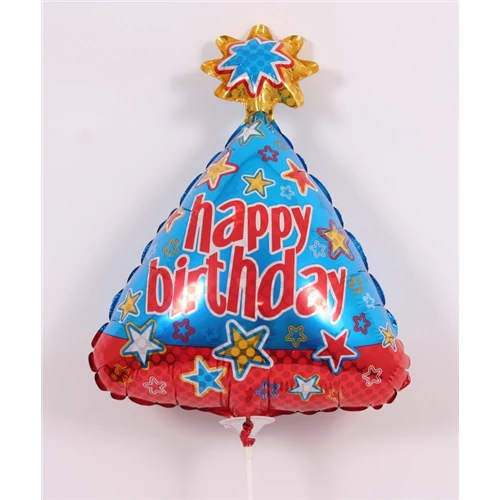 MiniShape - Happy Birthday csákó fólia lufi