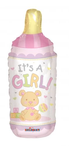 JumboShape -  cumis üveg It's a Girl fólia lufi
