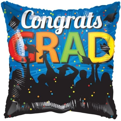 42 cm-es Congrats Grad kalapdobálós fólia lufi