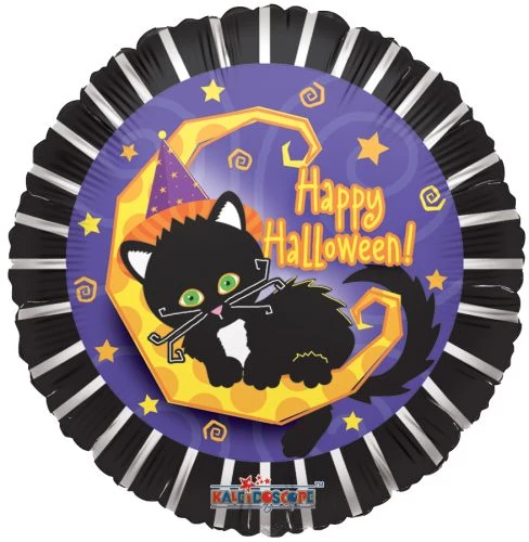 45 cm-es Happy Halloween cicás fólia lufi