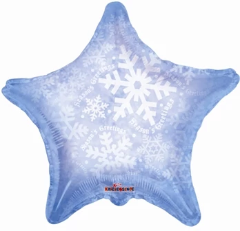 45 cm-es csillag alakú hópelyhes fólia lufi