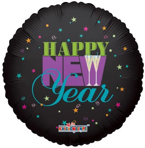 45 cm-es Happy New Year fólia lufi