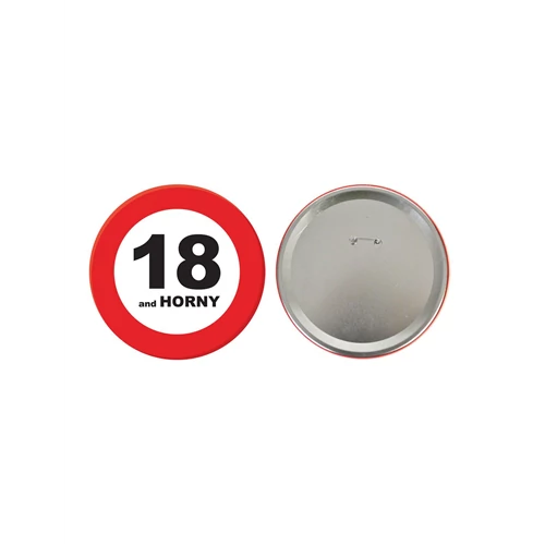 Behajtani tilos kitűző 21. születésnapra - 15 cm