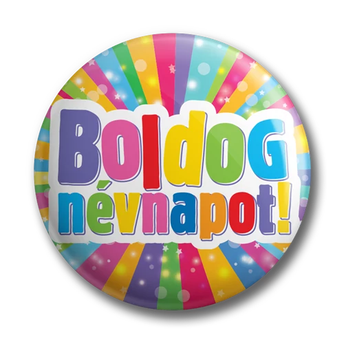 Névnapos kitűző