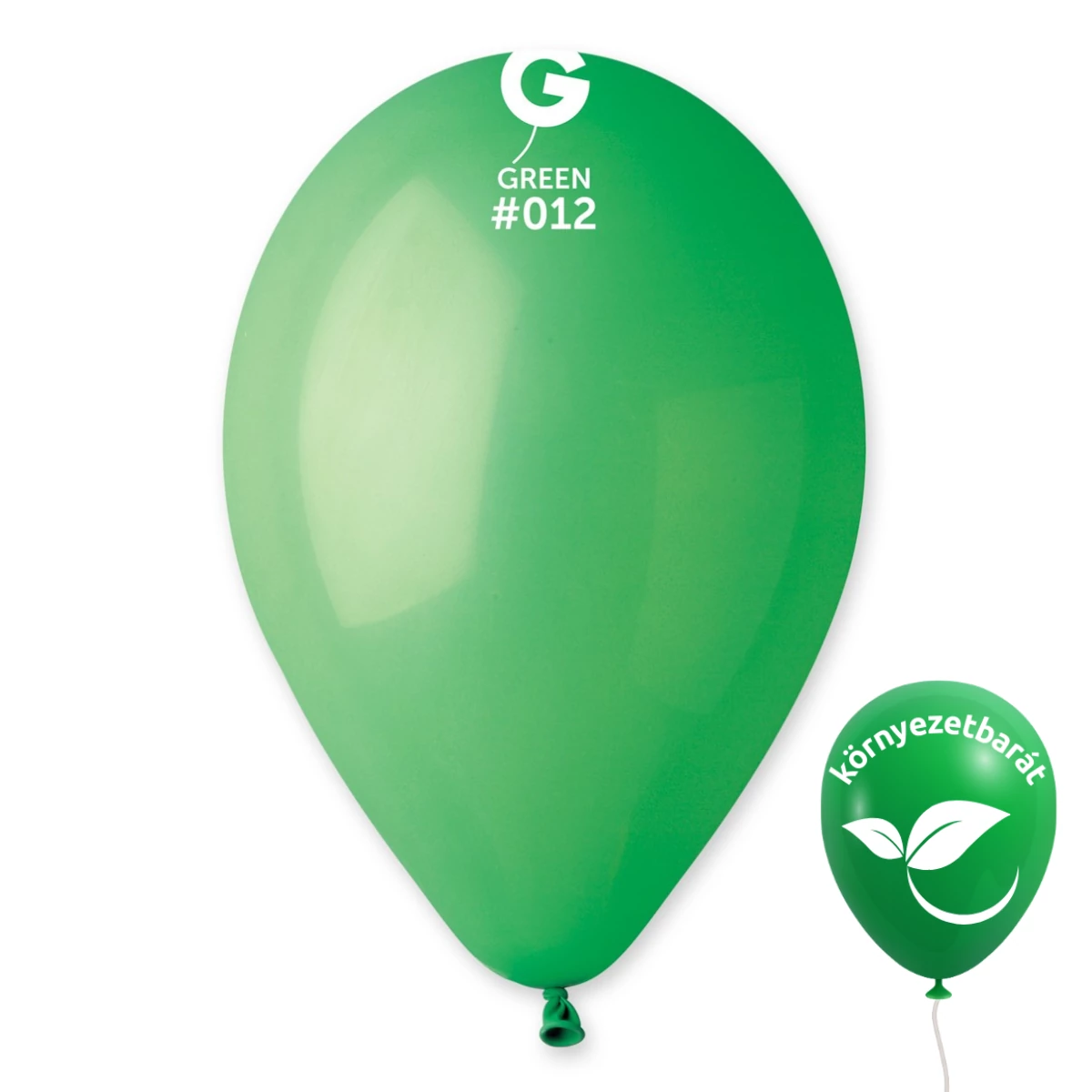 Gemar 33 CM Zöld / Green #012 bio latex lufi – 100 db/csomag