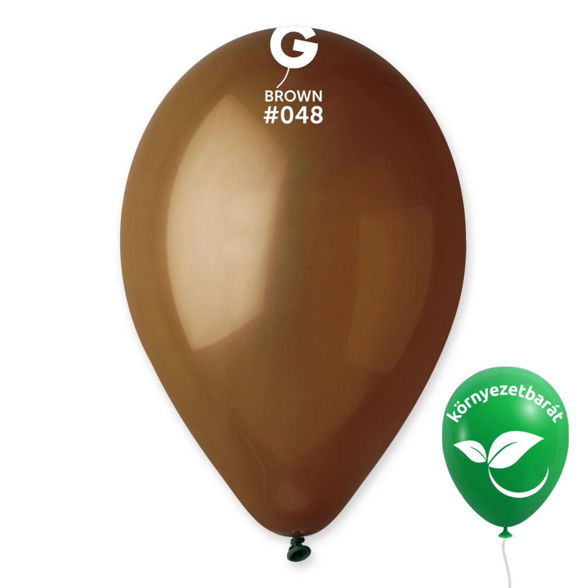 Gemar 26 CM Barna / Brown #048 bio latex lufi – 100 db/csomag
