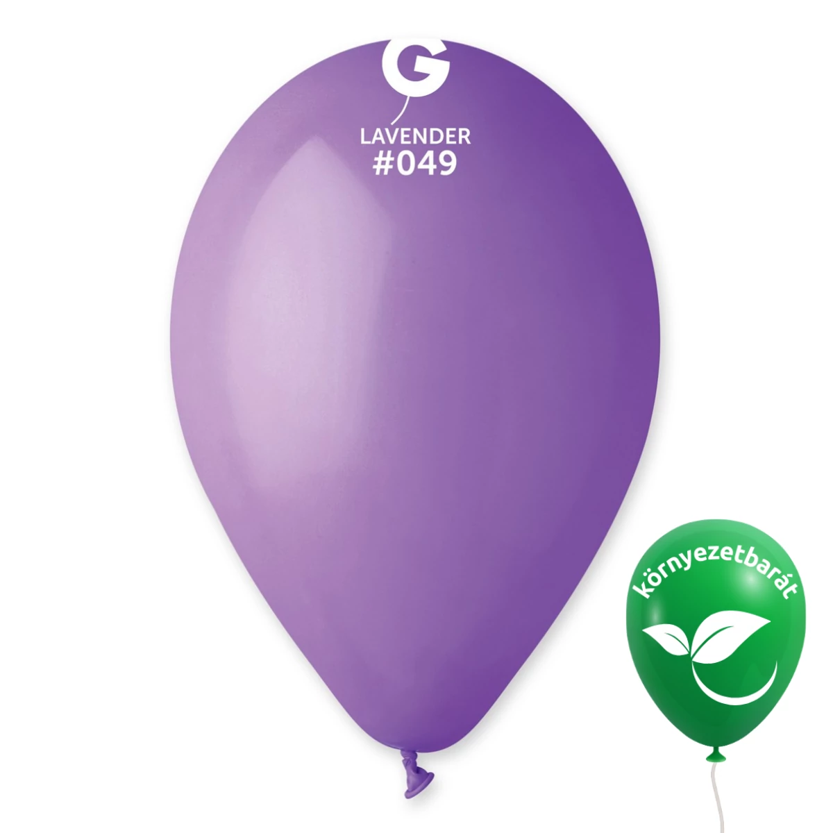 Gemar 26 cm Levendula / Lavender #049 bio latex lufi – 100 db/csomag