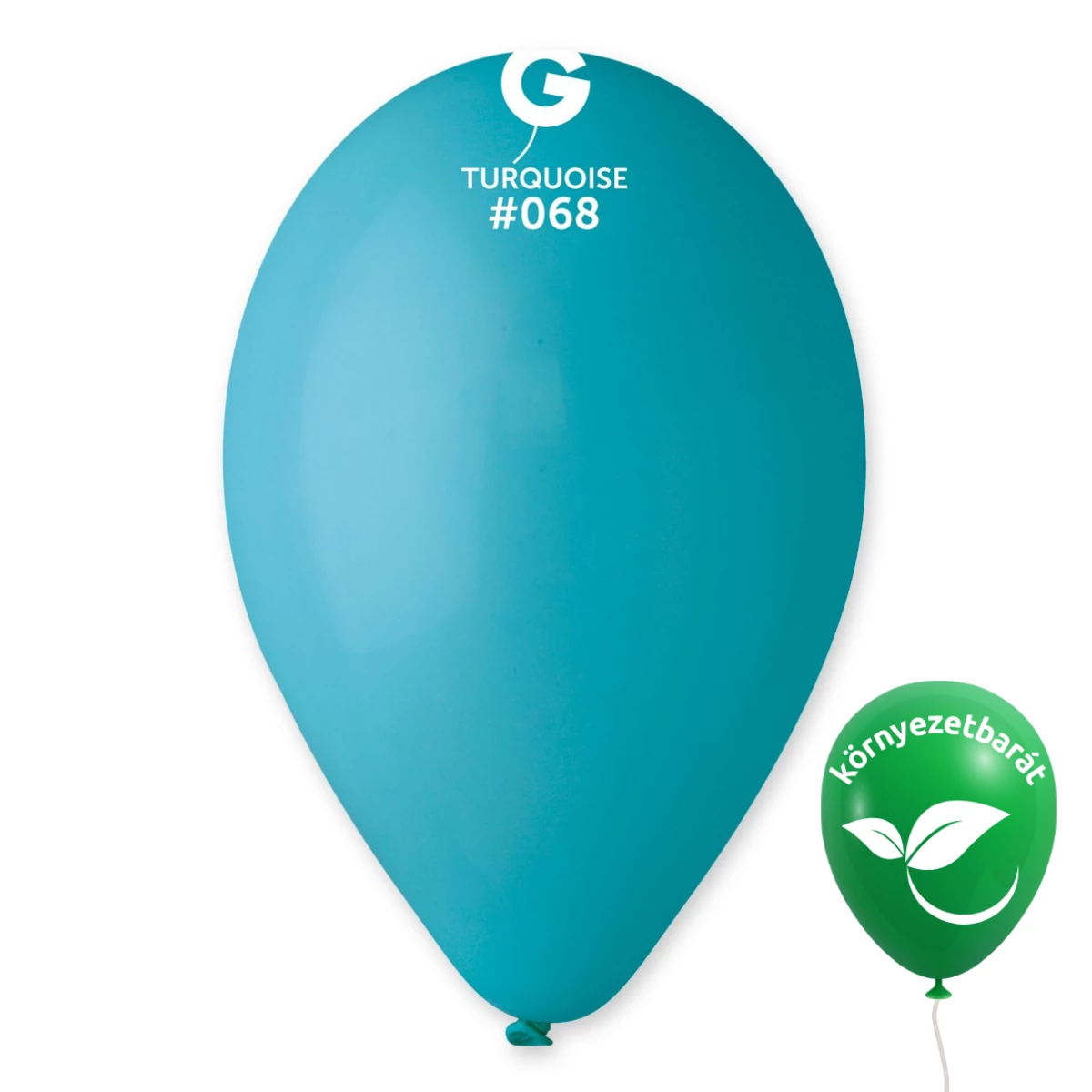 Gemar 33 CM Türkíz / Turquoise #068 bio latex lufi – 100 db/csomag