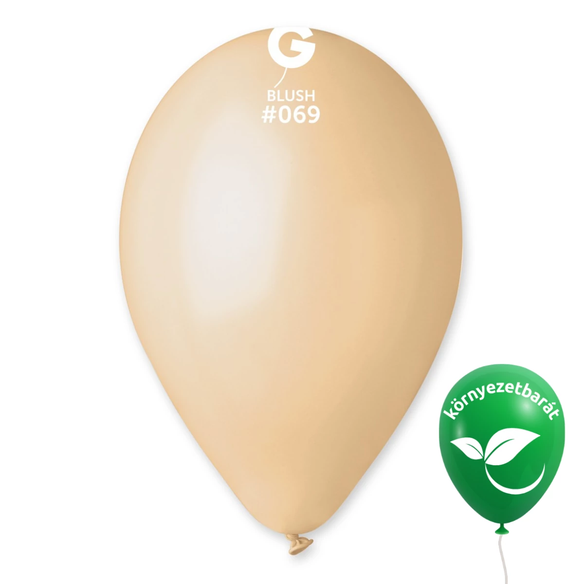 Gemar 33 CM Testszínû / Blush #069 bio latex lufi – 100 db/csomag