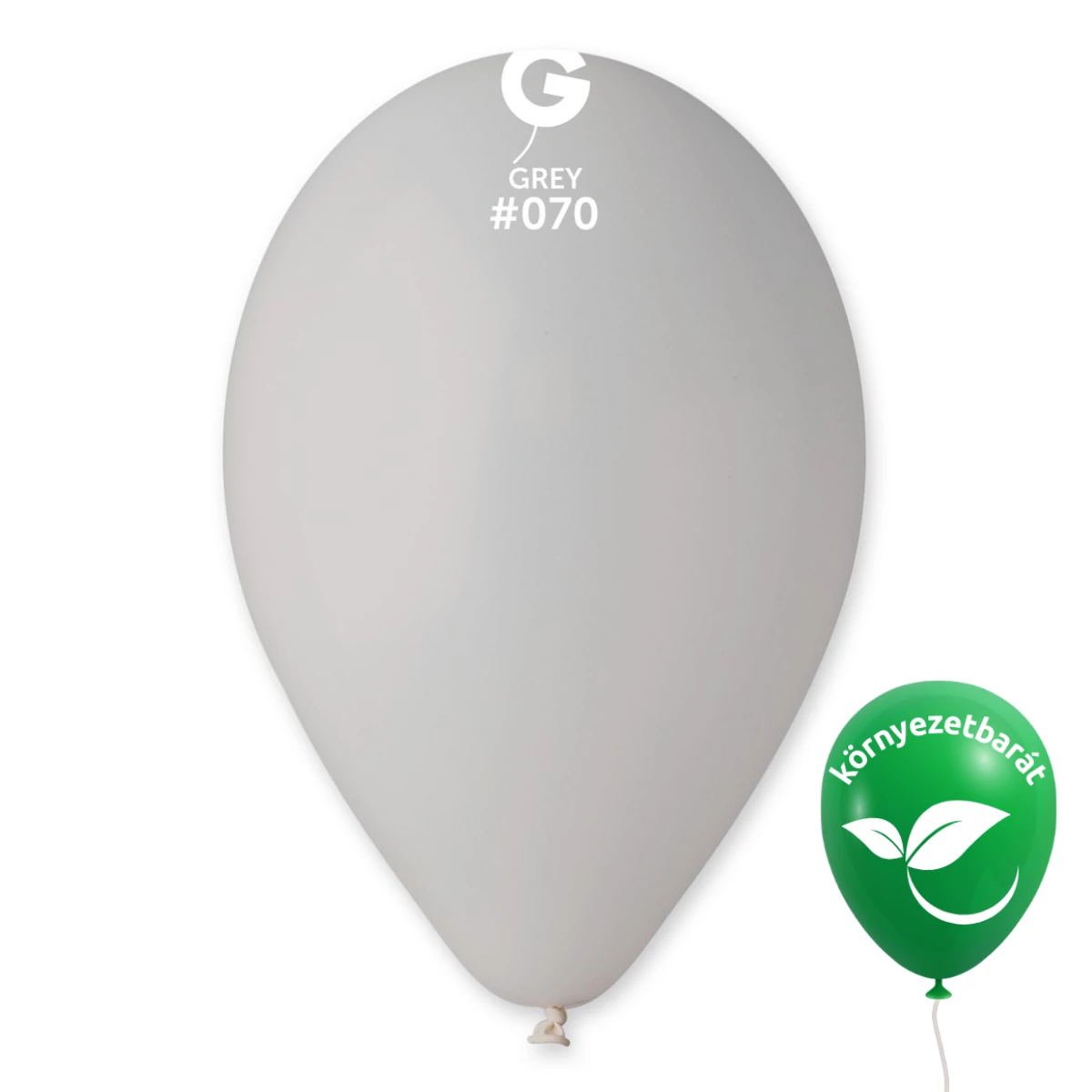 Gemar 33 CM Szürke / Grey #070 bio latex lufi – 100 db/csomag
