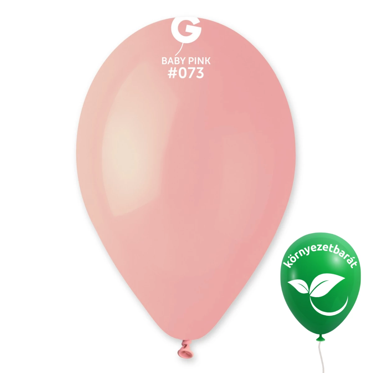 Gemar 26 CM Babarózsaszín / Baby Pink #073 bio latex lufi – 100 db/csomag