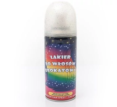 Ezüst színű glitteres hajspray 125 ml