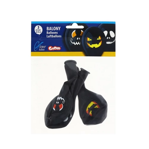 30 cm-es Halloween gumi lufi 3 db/cs