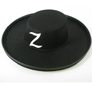 Zorro kalap fekete