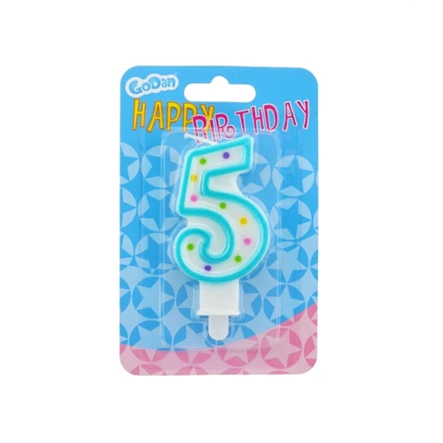 5-ös pöttyös számgyertya