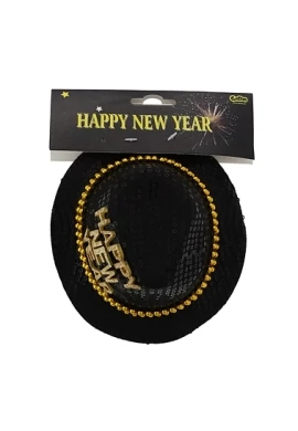 Kalap arany színű Happy New Year felirattal