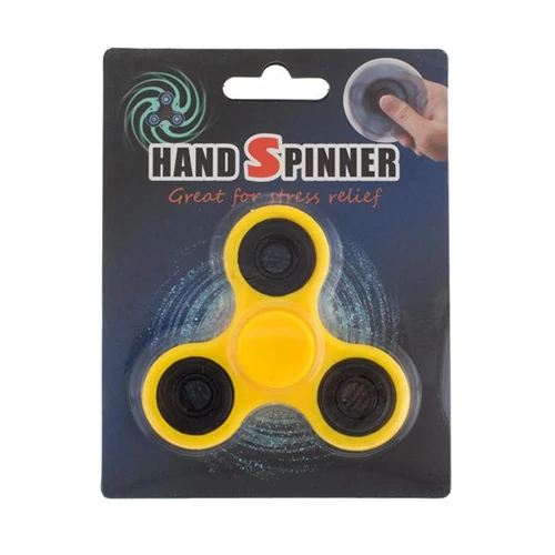 Fidget spinner - sárga