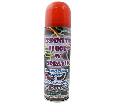 Szerpentin spray neon piros, 250 ml