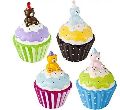 Muffin macikkal persely 11 cm x 17 cm