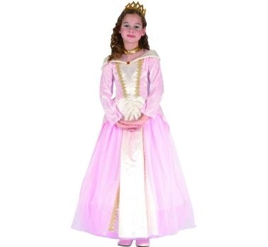 Rózsaszín hercegnő jelmez gyerekeknek, 130/140 cm