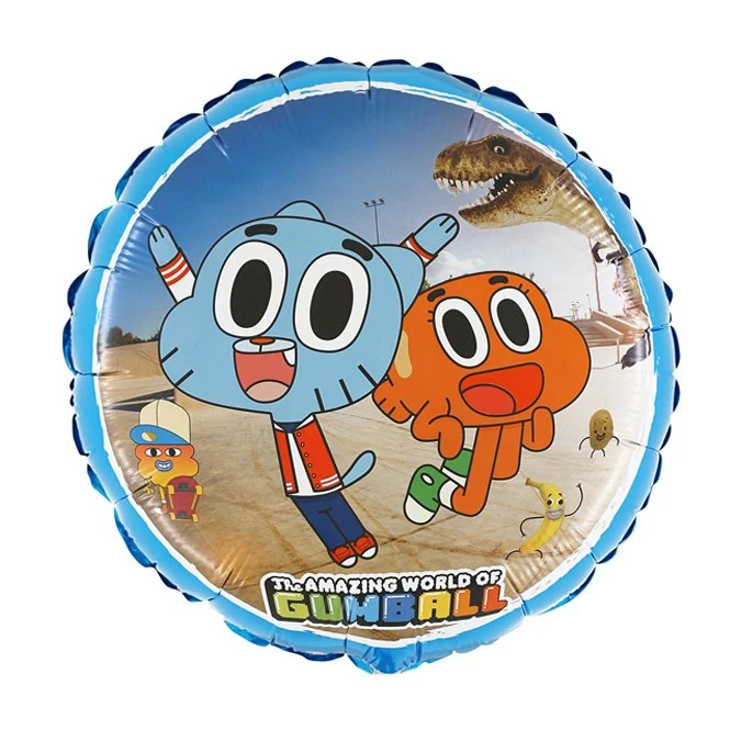45 cm-es Gumball kerek fólia lufi