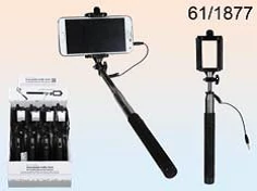 Teleszkópos szelfi bot mobiltelefonokhoz, 82 cm