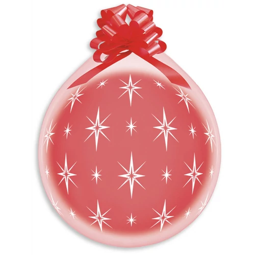 45 cm-es töltős, átlátszó, csillagos printelt gumi léggömb - 5 db / csomag