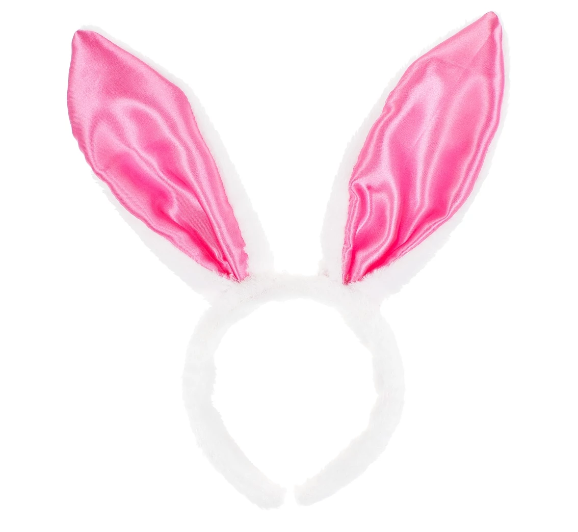 Nyuszihajpánt pink füllel